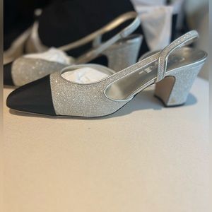 BRAND NEW  Rare Gem Glitter Chanel Slingbacks EU 41.5